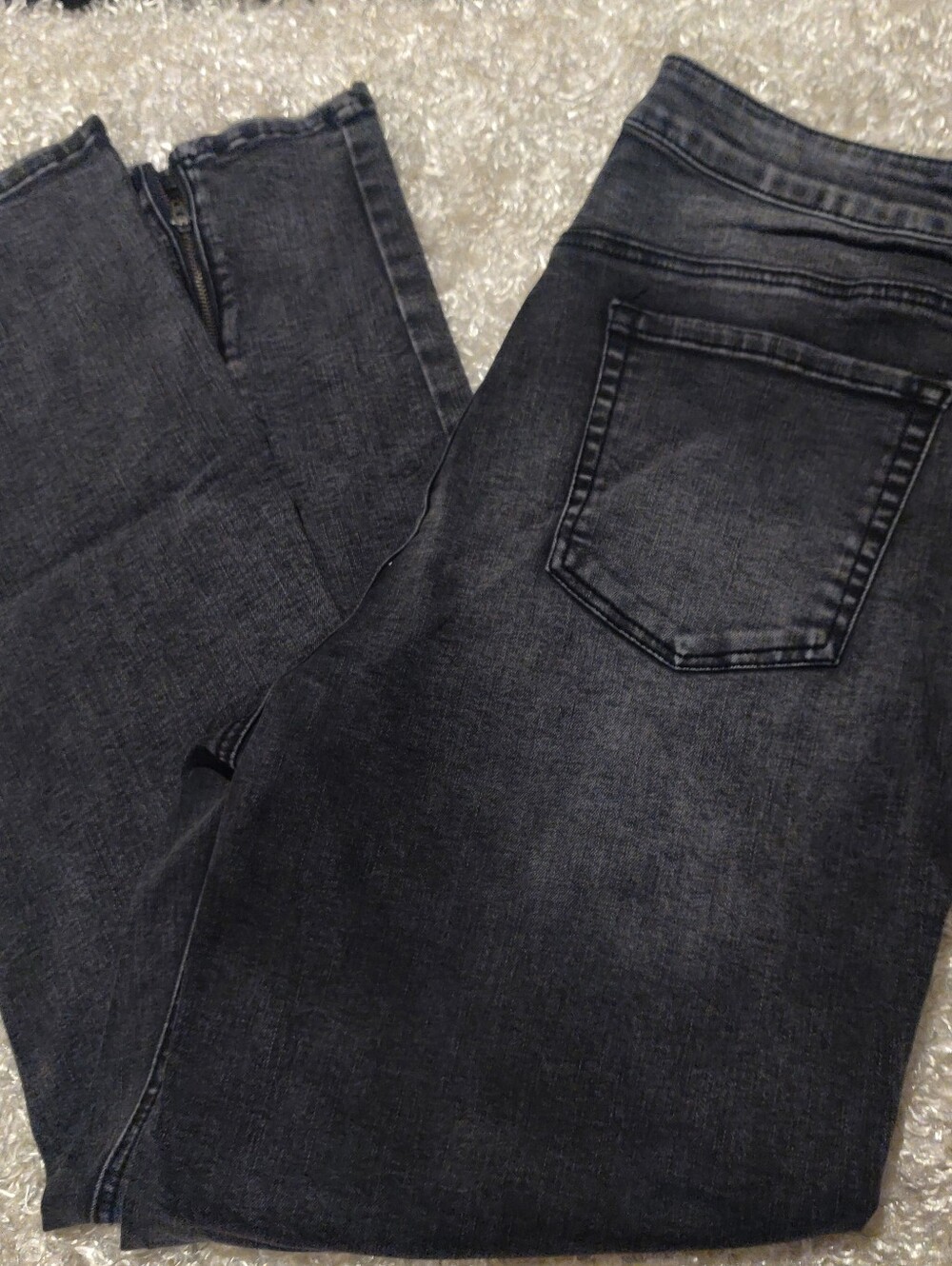 Women's NY&C HW Relaxed JeanHigh-Rise Black Wash Jeans - Picture 1 of 14
